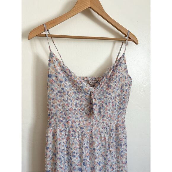 Nanette Lepore Strappy Tiered Watercolor Midi Dress size - Picture 3 of 9